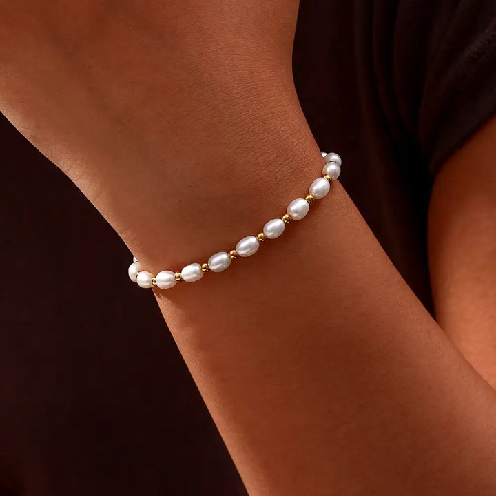 Saskia - Vintage Natural Pearl Bracelet