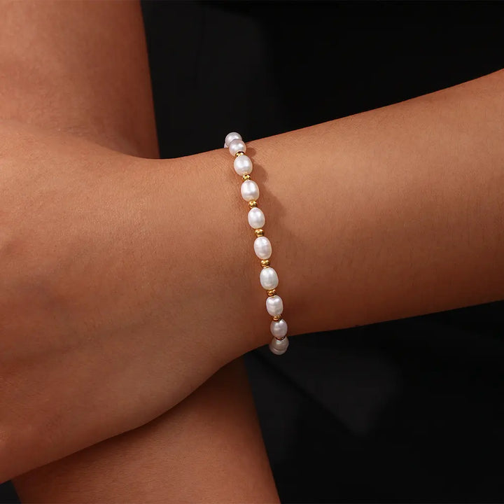 Saskia - Vintage Natural Pearl Bracelet