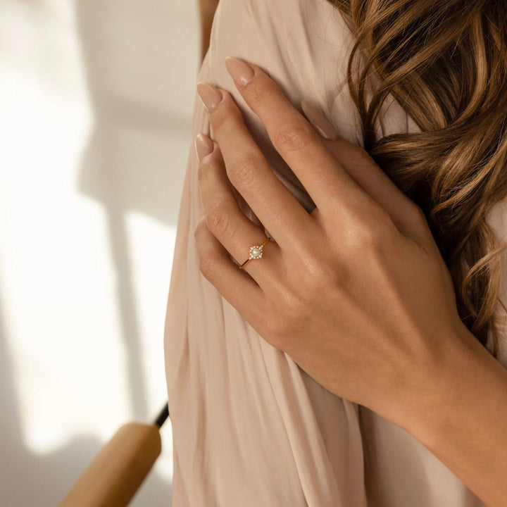 Thea - Gold Freshwater Pearl Ring