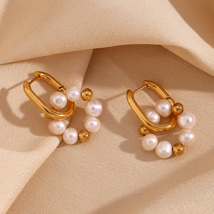 Edelina - Elegant Freshwater Pearl Earrings