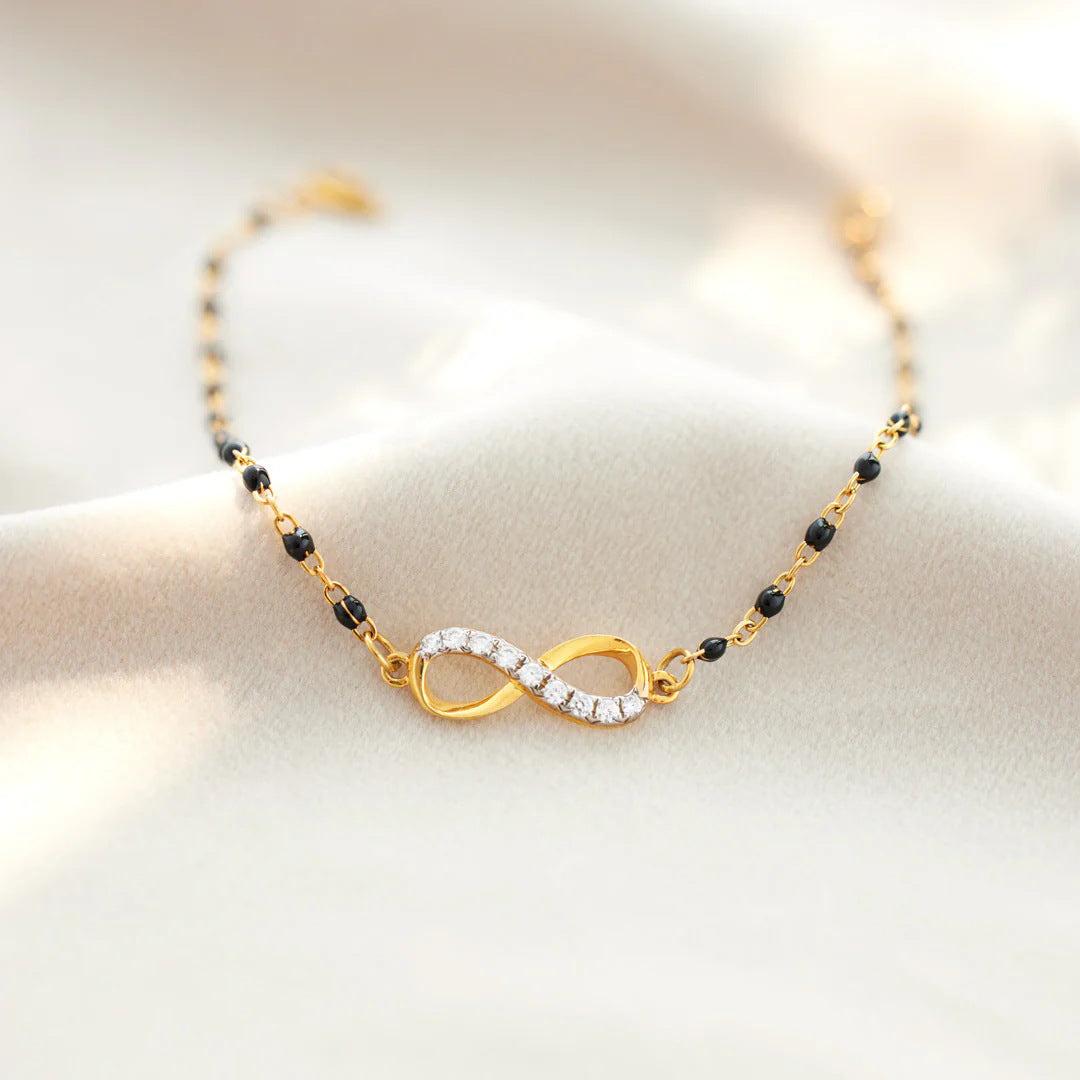 Elin - Infinite Diamond Gold Plated Bracelet