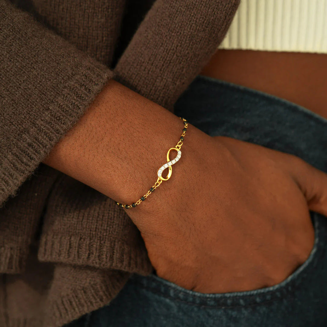 Elin - Infinite Diamond Gold Plated Bracelet