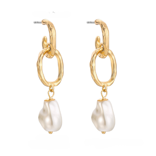 Hannie - Different Style Pearl and Gemstone Earrings