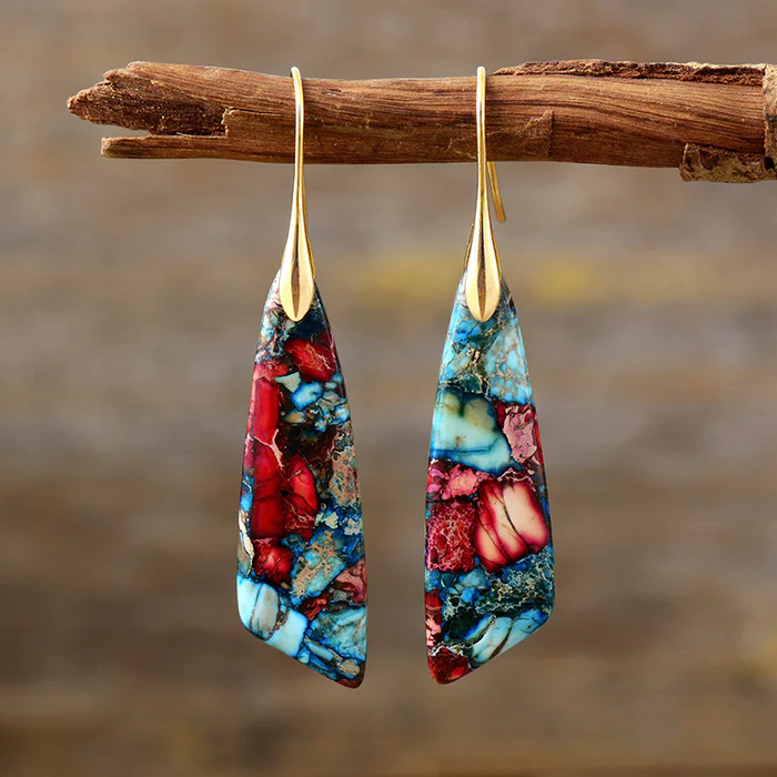 Senna - Vintage Colorful Stone Earrings